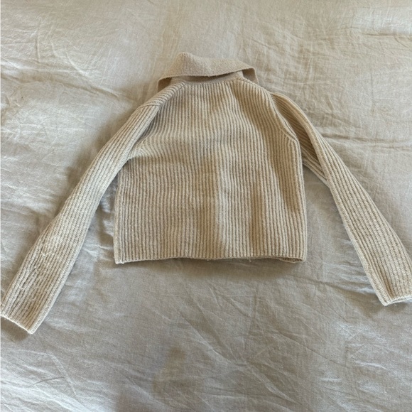 Mango Beige Ribbed Cardigan - Picture 3 of 3